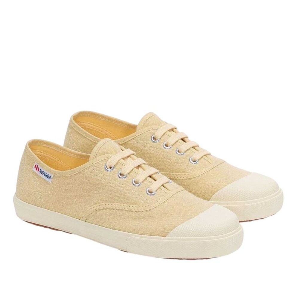 Superga Womens/Ladies 2118 Cotton Stone Wash Sneakers / Off White